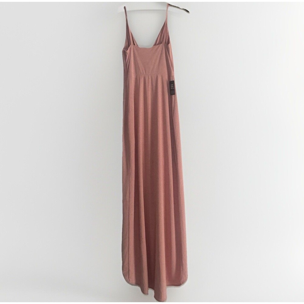 NWT Express Maxi Slip Dress 2 Light Pink Wedding Guest Y2K Fairy Prom Vacation - Picture 6 of 16